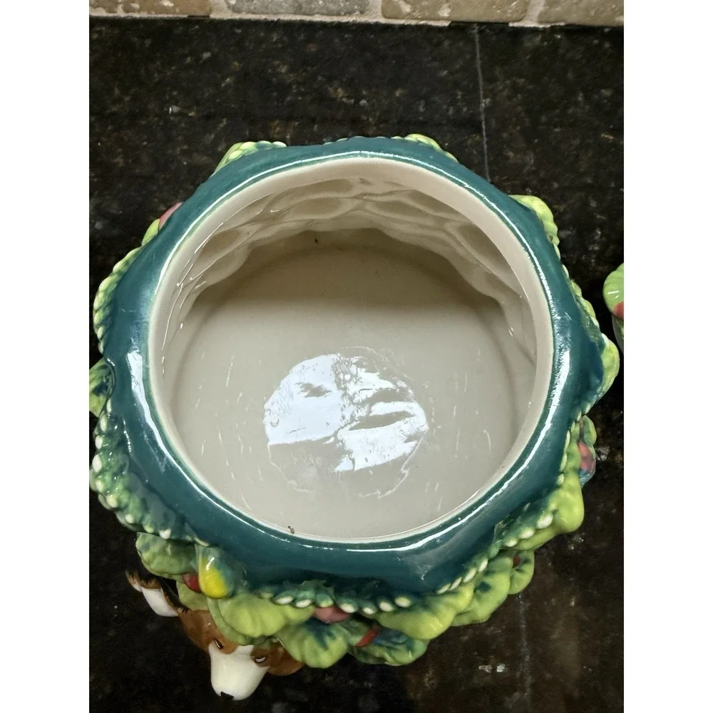 Pioneer Woman Dog Charlie Christmas Tree Cookie Jar Wishful Winter Classic Decor